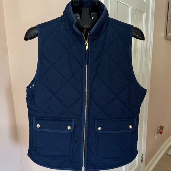 J. Crew Blue and White Checkered vest - Picture 5 of 5